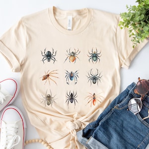 Spider Shirt, Arachnid Shirt, Vintage Spider Tshirt, Spider Lover Shirt, Spider Lover Gift, Arachnology Shirt, Arachnologist Gift