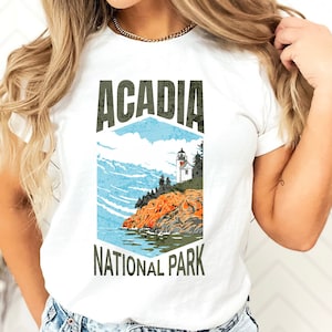 Acadia National Park Shirt, National Parks Shirt, Maine Shirt, Mount Desert Island, National Park Shirt, Camping Tshirt, Hiking Shirt