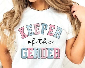 Keeper of the Gender Shirt, Gender Reveal Party Shirt, Baby Announcement Shirt, Team Boy Team Girl, He or She, Gender Reveal Ideas