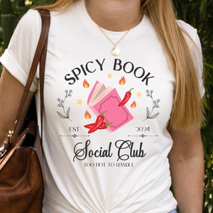 Maglietta Spicy Books, Maglietta Spicy Book Social Club, Romance Reader, Regalo per gli amanti dei libri, Maglietta Bookish, Maglietta Smut, Maglietta Smut Reader, Dark Romance