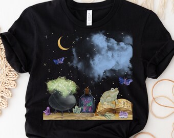 Witch Shirt, Witchcraft Shirt, Pagan Shirt, Witchy Shirt, Witchy Gifts, Moon Shirt, Witch Aesthetic, Witchy Stuff, Crystal Shirt, Goblincore