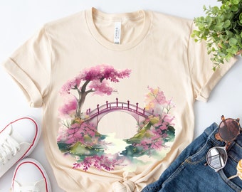 Sakura Shirt, Cherry Blossom Shirt, Japanese Shirt, Japan Shirt, Japan Tshirt, Cherry Blossom Gift, Floral Shirt, Gift for Japan Lover