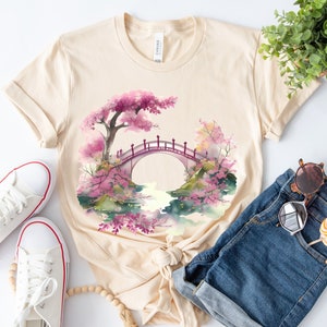 Sakura Shirt, Cherry Blossom Shirt, Japanese Shirt, Japan Shirt, Japan Tshirt, Cherry Blossom Gift, Floral Shirt, Gift for Japan Lover