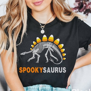 Spookysaurus Shirt, Dinosaur Halloween Shirt, Dinosaur Gift, Paleontology Shirt, Palelontologist Gift, Dinosaur Skeleton, Dinosaur Lover Tee