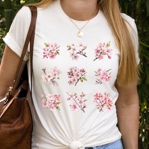 Pink Cherry Blossom Shirt, Sakura Shirt, Japanese Shirt, Japan Tshirt, Flower Shirt, Gift for Japan Lover, Cherry Tree Spring Shirt