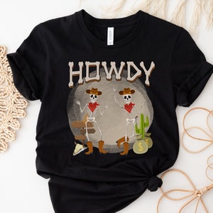 Howdy Shirt, Howdy Skeleton, Western Skeleton, Cowboy Skeleton, Skeleton Shirt, Western Shirt, Rodeo Shirt, Cowboy Shirt, Western Graphic
