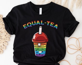 Pride Shirt, LGBTQ Shirt, Gay Shirt, Gay Pride, Boba Tea, Bubble Tea Shirt, Boba Tea Shirt, Boba Lover Gift, Lesbian Shirt, Pride Month