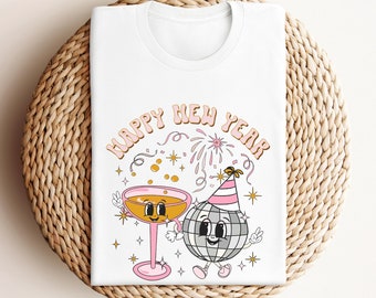 2024 New Year Shirt, Happy New Year Shirt, New Years Eve Shirt, 2024 Shirt, Hello 2024 Outfit, New Year Shirt, Retro New Year Party Shirt