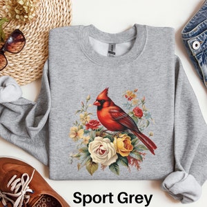 Cardinal Sweatshirt, Bird Lover Gift, Cardinal Bird Shirt, Red Cardinal Bird, Bird Sweatshirt, Bird Watching Gift, Bird Watcher Sweater