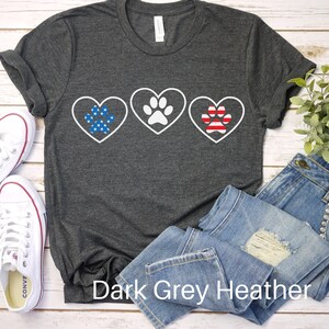 Pet Lover 4th of July Shirt, 4th of July Tshirt, Paw Prints July 4th Shirt, Patriotic Shirt, Independence Day Tee, Dog Mom 4th of July Shirt
