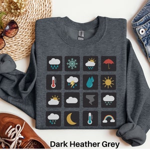 Wetter Sweatshirt, Meteorologen Geschenk, Meteorologen Pullover, Meteorologen Shirt, Meteorologie Geschenk, Vorhersage Shirt, Wettermann Shirt