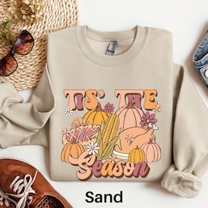 Tis the Season Sweatshirt, Pumpkin Sweater, Cute Fall Shirt, Fall Season Sweater, Womens Autumn Sweatshirt, Fall Lover Gift, Autumn Lover