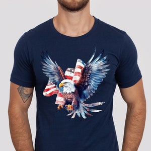 Eagle Shirt, 4th of July Tshirt, Patriotic Shirt, American Eagle Shirt, Independence Day Tee, America Shirt, USA Shirt, Fourth of July Tee