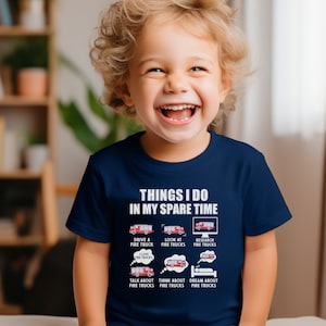 Kids Fire Truck Shirt, Boys Fire Engine Tshirt, Future Fire Fighter, Youth Fireman Shirt, Childrens Fire Man Shirt, Firefighter Shirt