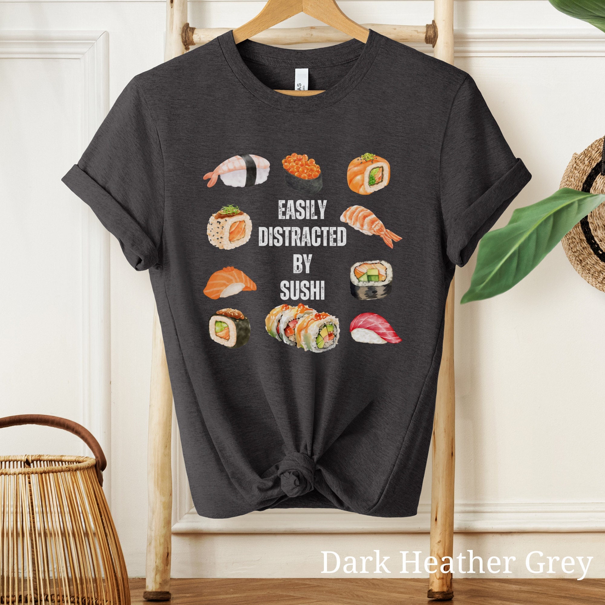 Sushi Shirt, Sushi Geschenke, Sushi-Liebhaber-Shirt, lustiges Sushi-Shirt, japanisches Essen Shirt, Sushi-Liebhaber-Geschenk, Foodie-Geschenk, süßes Sushi-Shirt