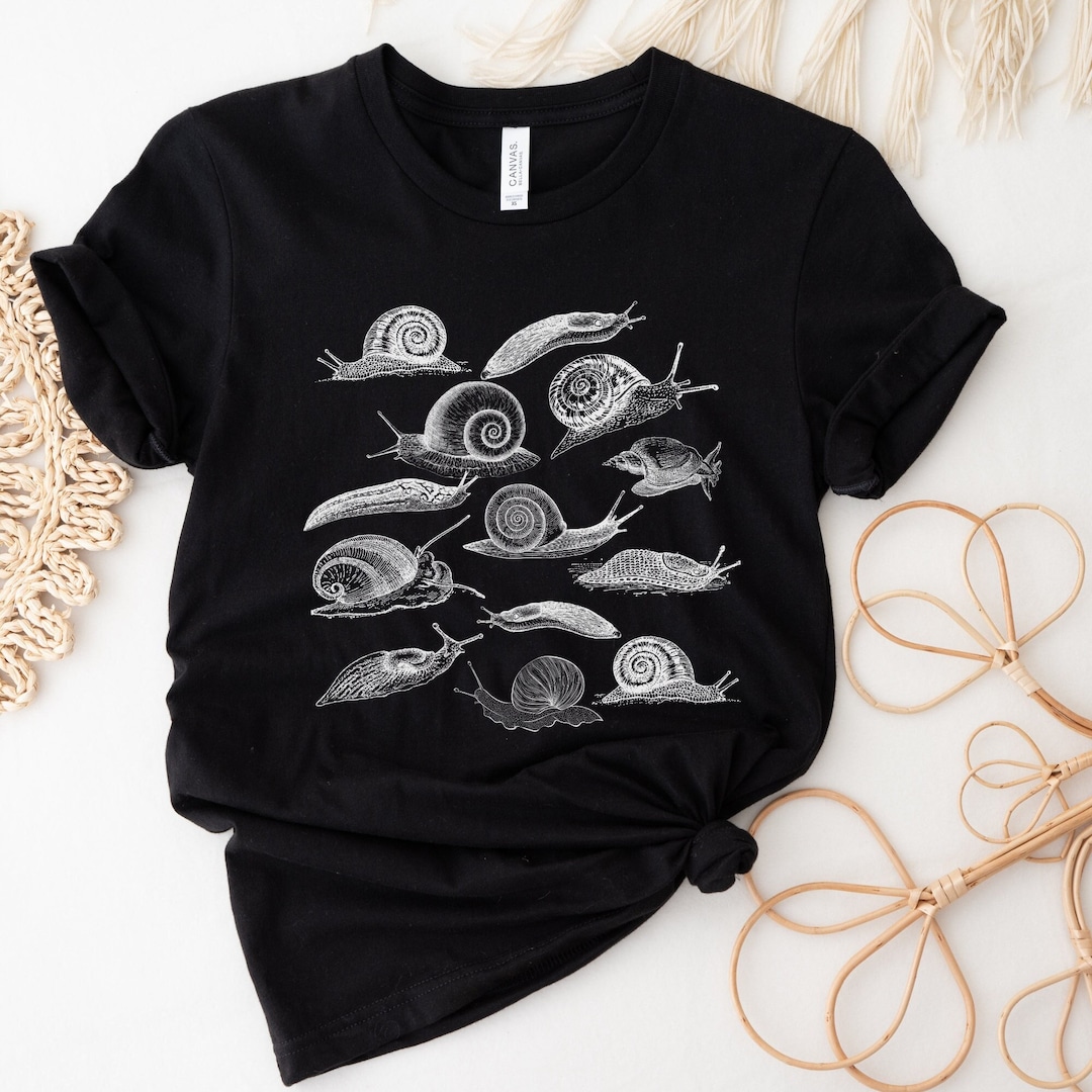 ●eessay● PRECIOUS SLOW SNAIL T - SHIRT EESSAY] PRECIOUS SLOW SNAIL T - SHIRT - BLACK STRIPED