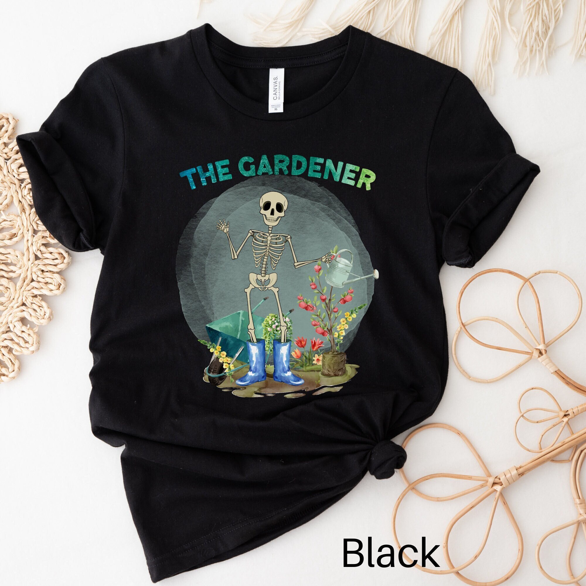 Gardener Skeleton, Skeleton Shirt, Gardening Shirt, Gardening Gift, Gardener Gift, Skeleton Tshirt, Funny Plant Shirt, Skeleton Plant Shirt
