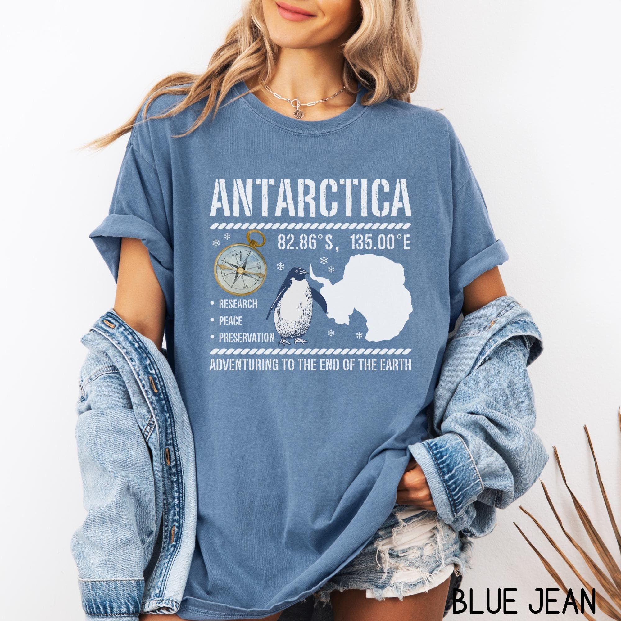Antarctica Shirt, Comfort Colors® South Pole Shirt, Antarctica Gift, Cute Penguin Shirt, Nature Lover Gift, South America Antarctica Cruise