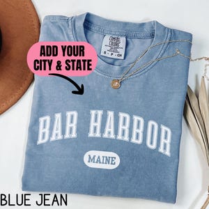Custom City Name Shirt, Comfort Colors® Personalized State Shirt, Travel Vacation Gift, State Pride Tee, Hometown Pride Gift, Local Area Tee