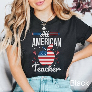 Alle amerikanischen Lehrer Shirt, Vaterländische Lehrer Shirt, Lehrer Wertschätzung, Lehrer Shirt, Lehrer Geschenk, Back to School T-Shirt, Lehr-Shirt