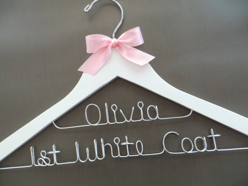 2 Line First White Coat Hanger with Name 1st White Coat Etsy