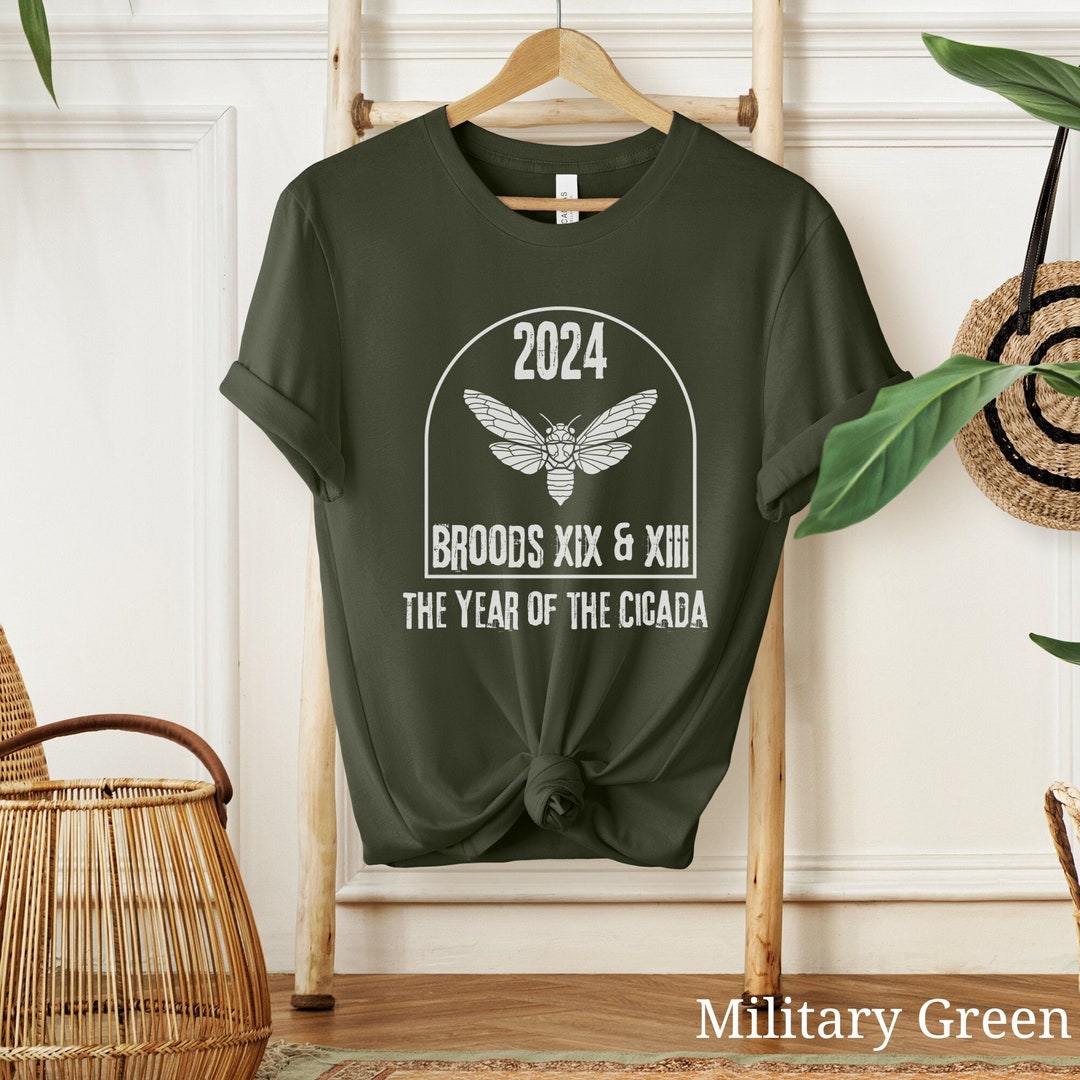 Cicada Shirt, 2024 Cicadas Shirt, Brood XIX, Brood XIII, Insect Shirt ...