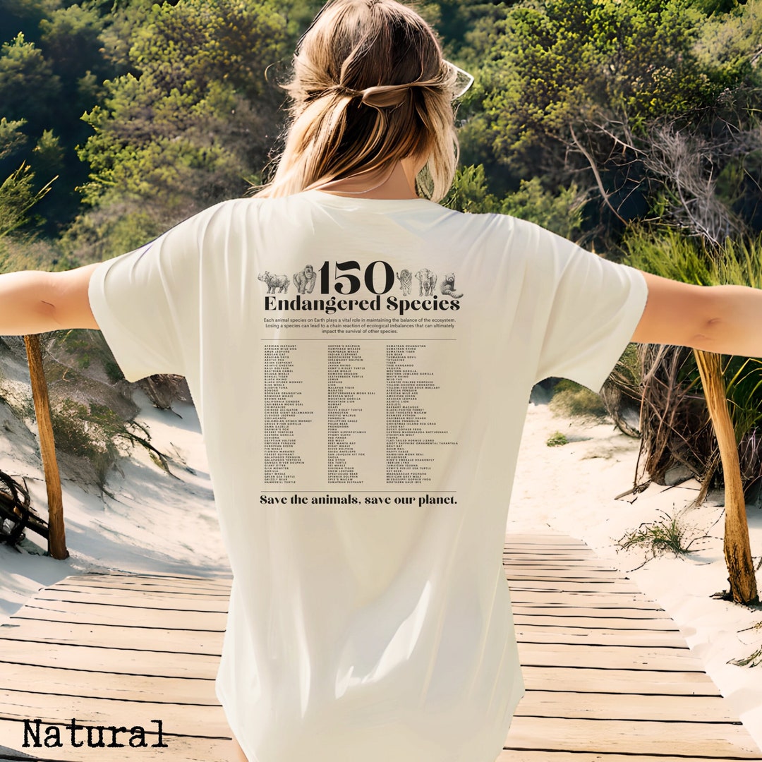 Endangered Species Shirt, Wildlife Conservation Shirt, Save the Planet ...