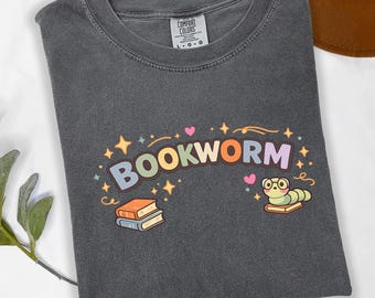 Bookworm T-Shirt, Bookworm Sweatshirt, Book Club Gift, Teacher Shirt, ESL Teacher Sweatshirt, Group Teacher Tee, Gift for Book Lover