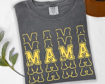 Mother’s Day Mama Shirt, Retro Varsity Mama Tee, Vintage Mom Typography Shirt, Gift for Mom