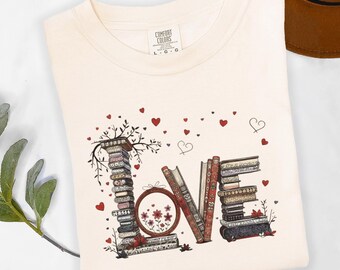 Bookish Shirt, Book Club Graphic Tee, Romantic Gift for Readers and Bibliophiles, Cozy Literary T-Shirt for Book Lovers, Gift For Her