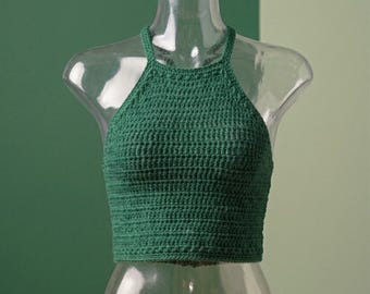 Crochet Halter Top Pattern, Boho Summer Crop Top, Easy Crochet Pattern PDF, Festival Halter Neck Tutorial, ButtDigitalStudio