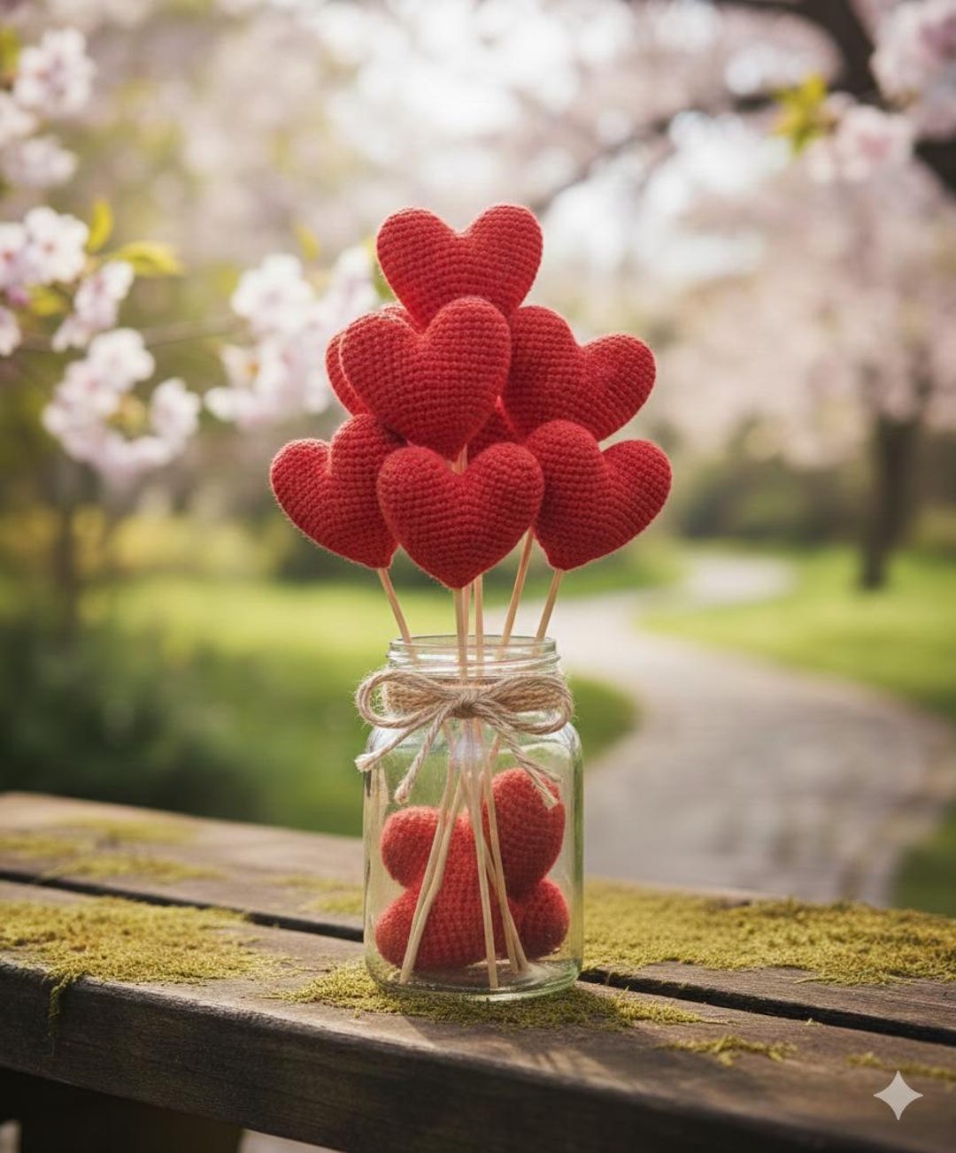 Valentines Day Crochet Heart Bouquet Pattern, Gift for Her, Amigurumi ...