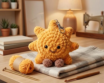 Sun Keychain Crochet Pattern PDF | Easy Amigurumi Sun Tutorial | Small Crochet Project for Beginners | Summer Theme DIY Bag Charm Pattern
