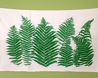 Multi-varen zeefdruk op katoenen meelzakhanddoek - perfect cadeau voor natuurliefhebber - bosachtig huisverwarmend cadeau