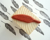 natural rubber feather stamp