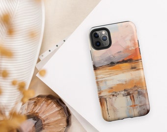 Mojave Desert Imprimé Tech Slow Living Peinture Paysage abstrait Coque rigide pour iPhone®