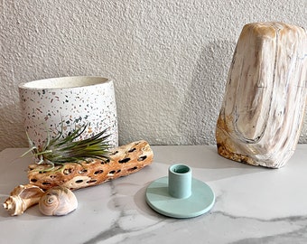 Handpoured Concrete Colorful Mini Vase Holder Modern Minimalist Architectural Modern Slow Living Custom Color