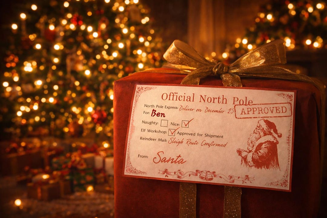 North Pole Christmas Stationary Printable Santa Stationary (digital