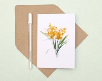 Spring Flowers Floral Note cards, Botanical cards,  Blank Inside Any Occasion cards, Mothers day card, Floral notecard, Pretty Greeting card