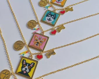 Perlen, Haustierschmuck, Hundehalskette, vorzüglich