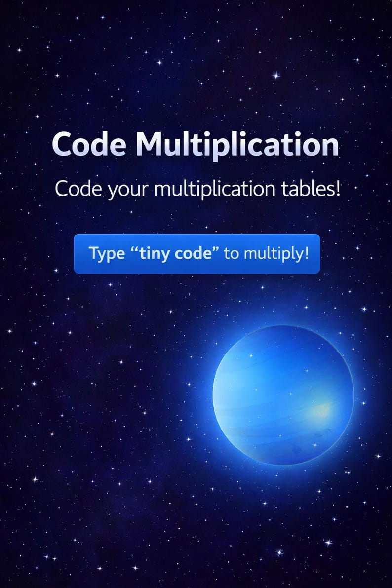 Code Your Own Multiplication Tables – Interactive Learning Game | Fun ...