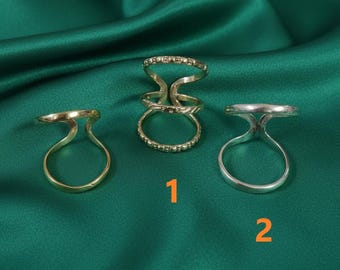 Arthritis Ring, Splint Knuckle Ring, Thumb Ring, Sterling Silver Ring for Women, Simple Midi Ring, Statement Ring,