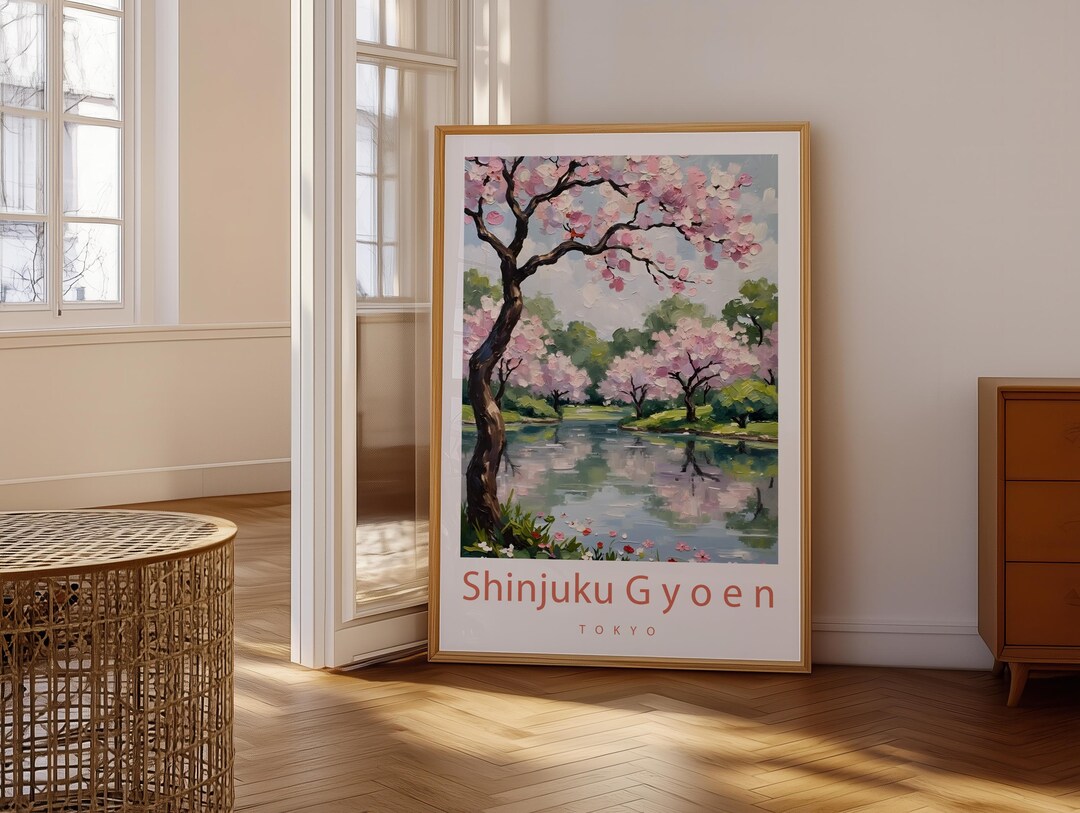 Shinjuku Gyoen Garden Tokyo Japan Nature Landscape Painting Vacation ...