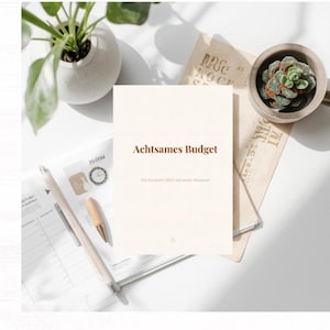 Achtsames Budget | Minimalistischer Budget Planer PDF | Printable Finanzplaner | Digital Download