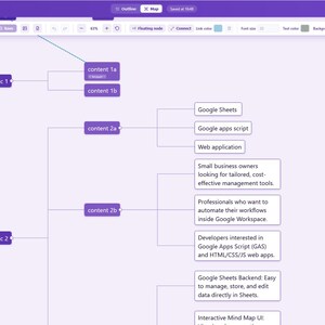Mindmap – Google Apps Script-Webanwendung Bild 7