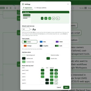 Mindmap – Google Apps Script-Webanwendung Bild 3