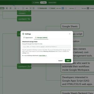 Mindmap – Google Apps Script-Webanwendung Bild 4