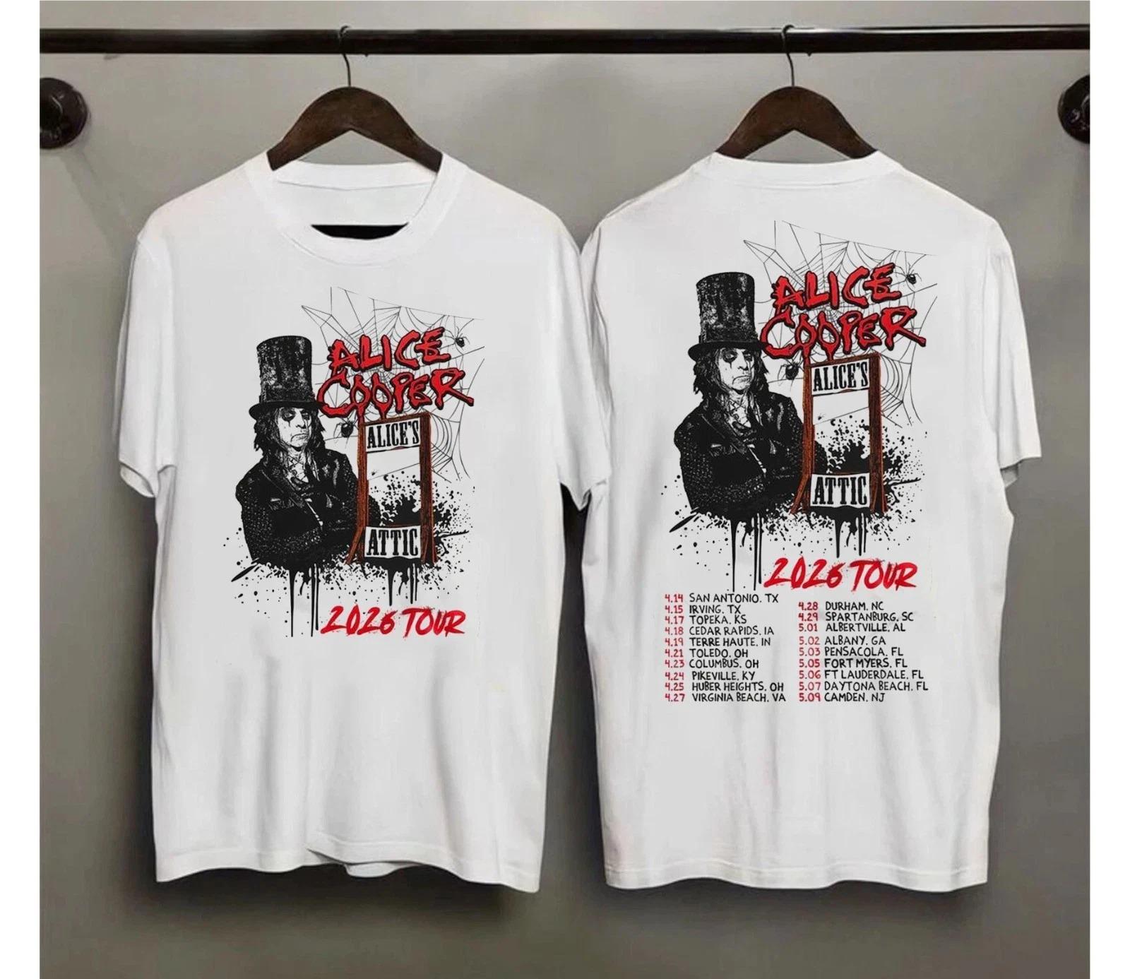 Alice Cooper Alice's Attic Tour 2026 T-shirt or Hoodie All Size - Etsy