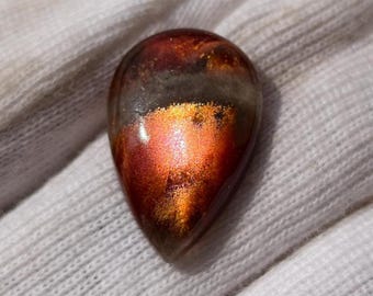 Naturalny kamień szlachetny w kształcie gruszki, kaboszon, 20x13x5 mm, jakość AAA, luźny kamień