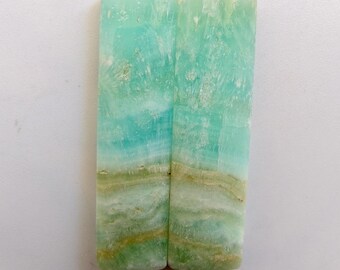 Naturalny niebieski Oregonit w kaboszonach, luźny kamień szlachetny, waga 39 karet, 1 para, rozmiar 37 x 10 x 4 mm, gładki, polerowany Oregonit do wyrobu biżuterii